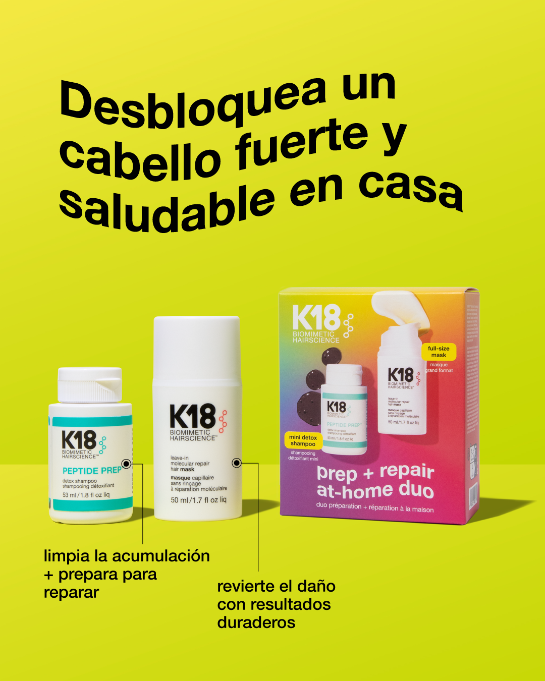 Dúo prep + repair en casa